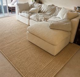 West elm Jute  Boucle Rug 8x10