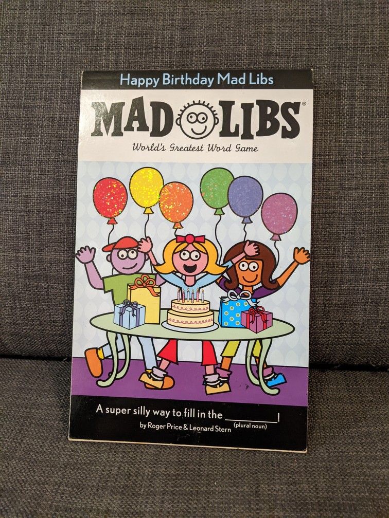Mad Libs Birthday Book!