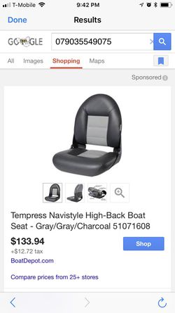 Tempress NaviStyle High-Back Boat Seat