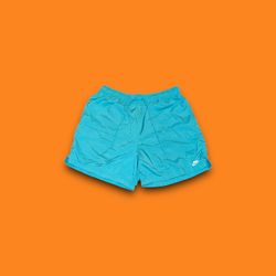 Nike sportswear woven flow mesh lined shorts aqua blue men’s XL 