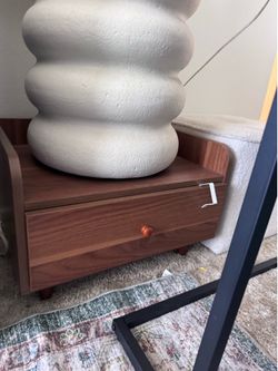 Brown side shelf
