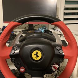 Thrustmaster Ferrari Steering Wheel And Pedals Xbox 