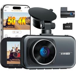 4K Dash Cam Front and Rear Wireless *NEW IN BOX**