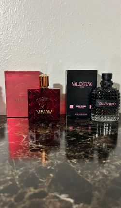 Versace Eros Flame And Valentino Born In Roma Intense Colognes