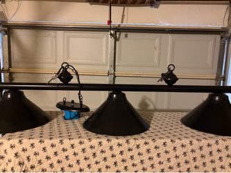 🎱 Game Room Upgrade! Z-Lite Bronze Pool Table Light – Like New