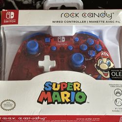 Super Mario Rock Candy Wired Controller For Nintendo Switch