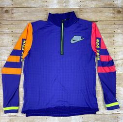 Nike Men’s Wild Run Therma Long-Sleeve Running Top Purple BV5603-547 Size Large