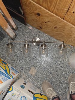 Wall Light Fixture with 4 globes