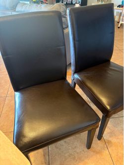 Dark Brown Chairs - Set of 2