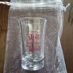 Wedding Shot Glass Favors and Envelopes - 8 Pack