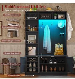 Hall Tree with Shoe Storage READ DESCRIPTION