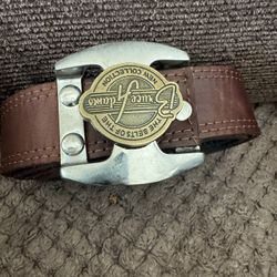 Leather belt, size 36