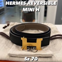 Hermes Reversible Mini H Belt