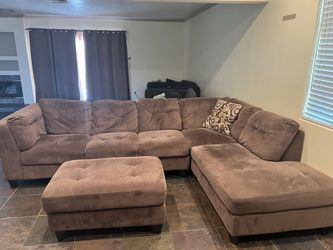 Sofa set with ottoman