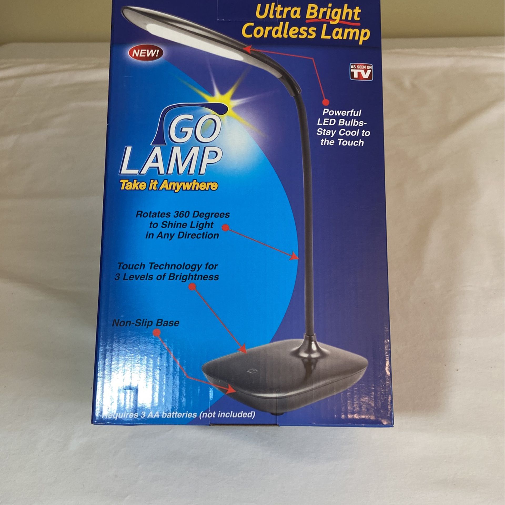 “Go Lamp” “As Seen In TV” LED Cordless Lamp