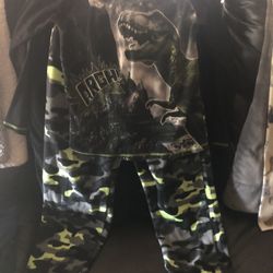 Boys Camo Flannel PJs 10/12