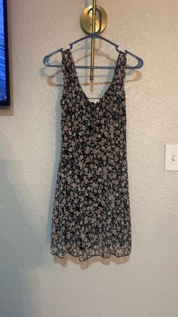 Floral Mini Dress with V-Neck