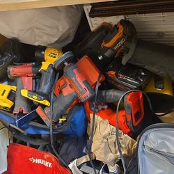 Massive power tools and pro tool kit. With Milwaukee dewalt Snap-on Massive Pro-Grade Power Tool Col