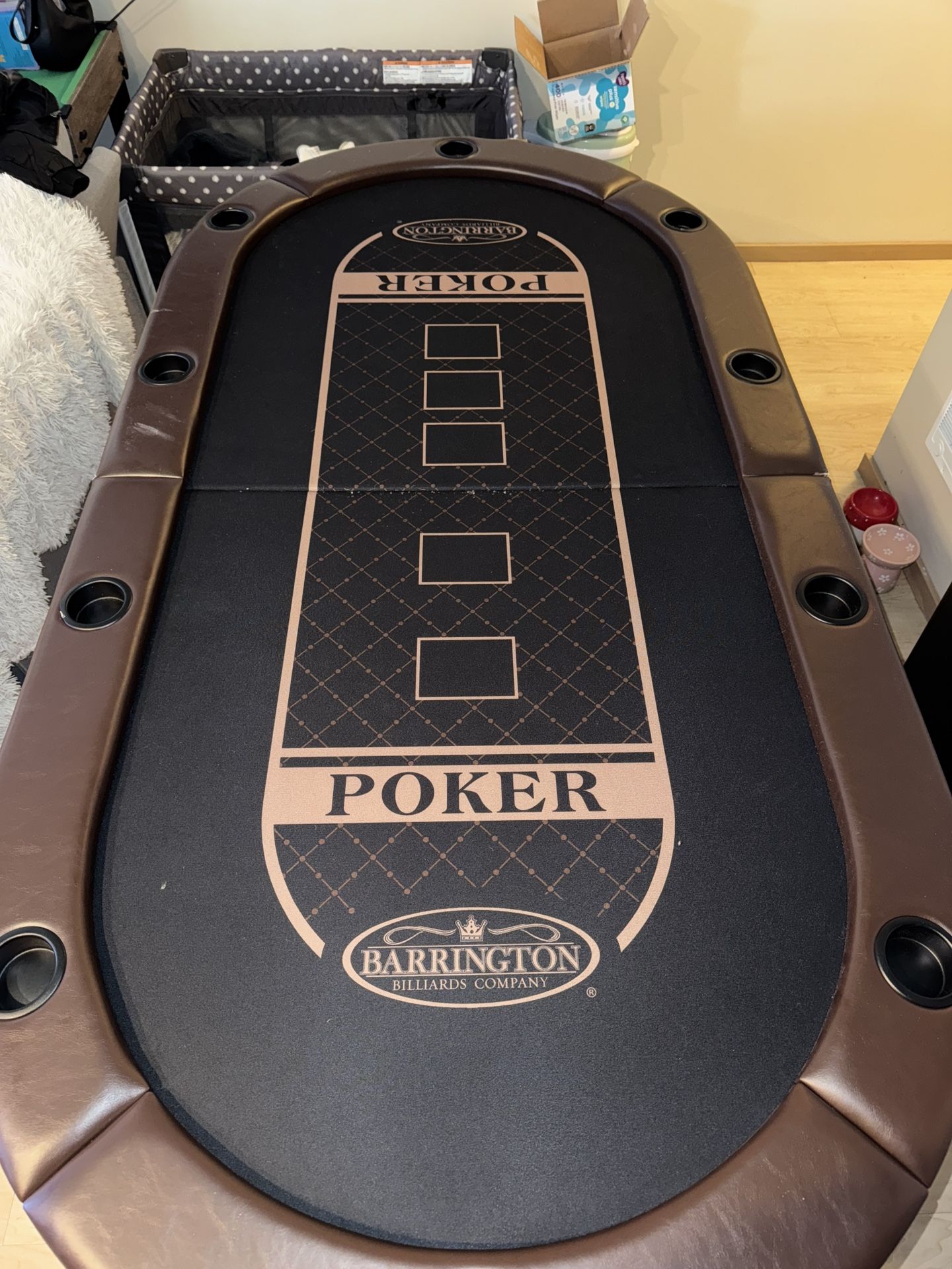 Charleston collection 10 poker table - no assembly required