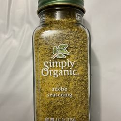 Simply Organic Adobo Seasoning- Glass Bottle -  6 PK