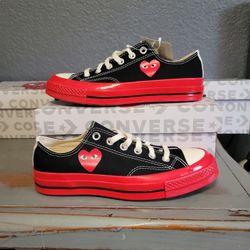 Converse X Comme Des Garçons Mens Sz 6 Women's 8