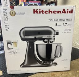 KitchenAid KSM150PSQG Artisan 5qt Tilt-Head Stand Mixer - Liquid Graphite - NEW
