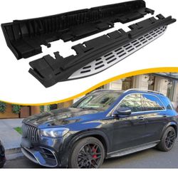 Running Boards Side Steps Fit for 2020-2024 Mercedes Benz GLE W167 GLE350 GLE450 GLE450e GLE580 Nerf Bar Accessories