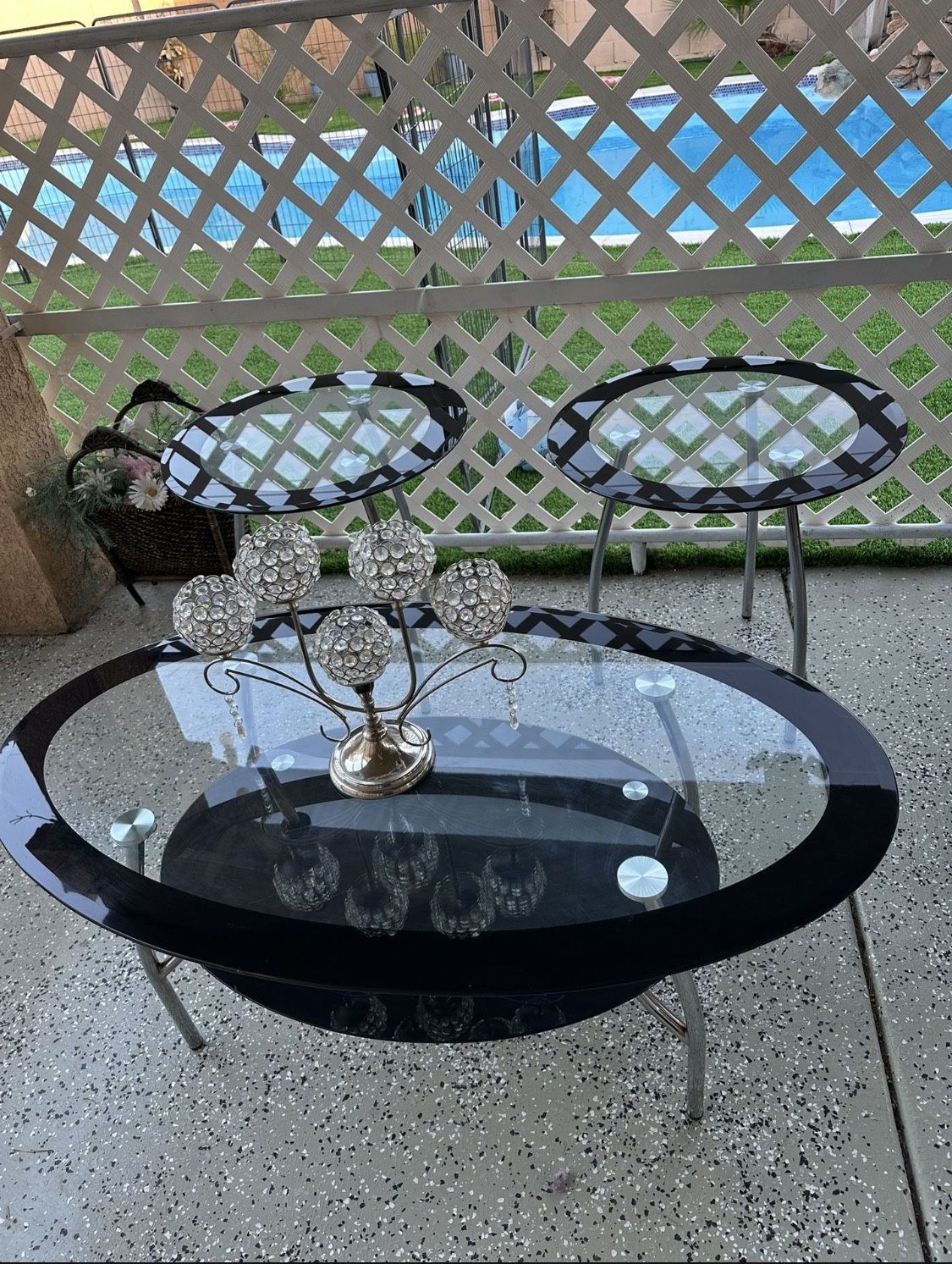 3 glass coffee tables. πππ