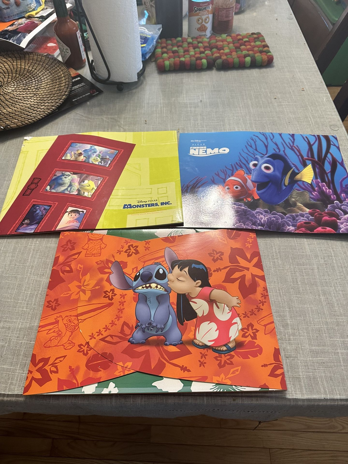 DISNEY LITHOGRAPHS-MONSTERS INC / LILO AND STITCH AND FINDING NEMO
