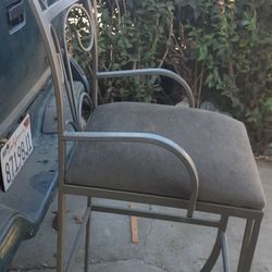 4'feet Tall Cast Iron Chair Forest Green 