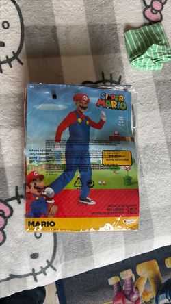 Super Mario Kids Costume Size Small (4-6)