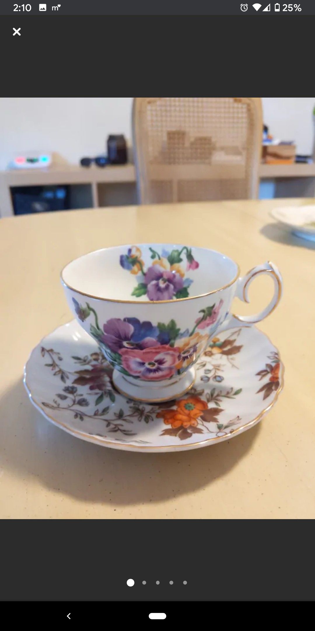 Antique China Cups and Saucers