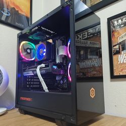 Custom Gaming Computer PC Desktop AMD Ryzen 3600, Nvidia 3060 Ti, 32GB DDR4, ASUS, Corsair, RGB, Xbox, PS5, Fortnite, White