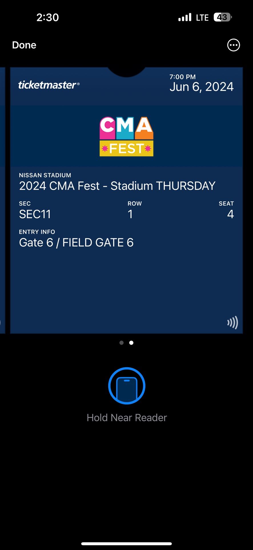 2 Tickets To Thursday Nights Show