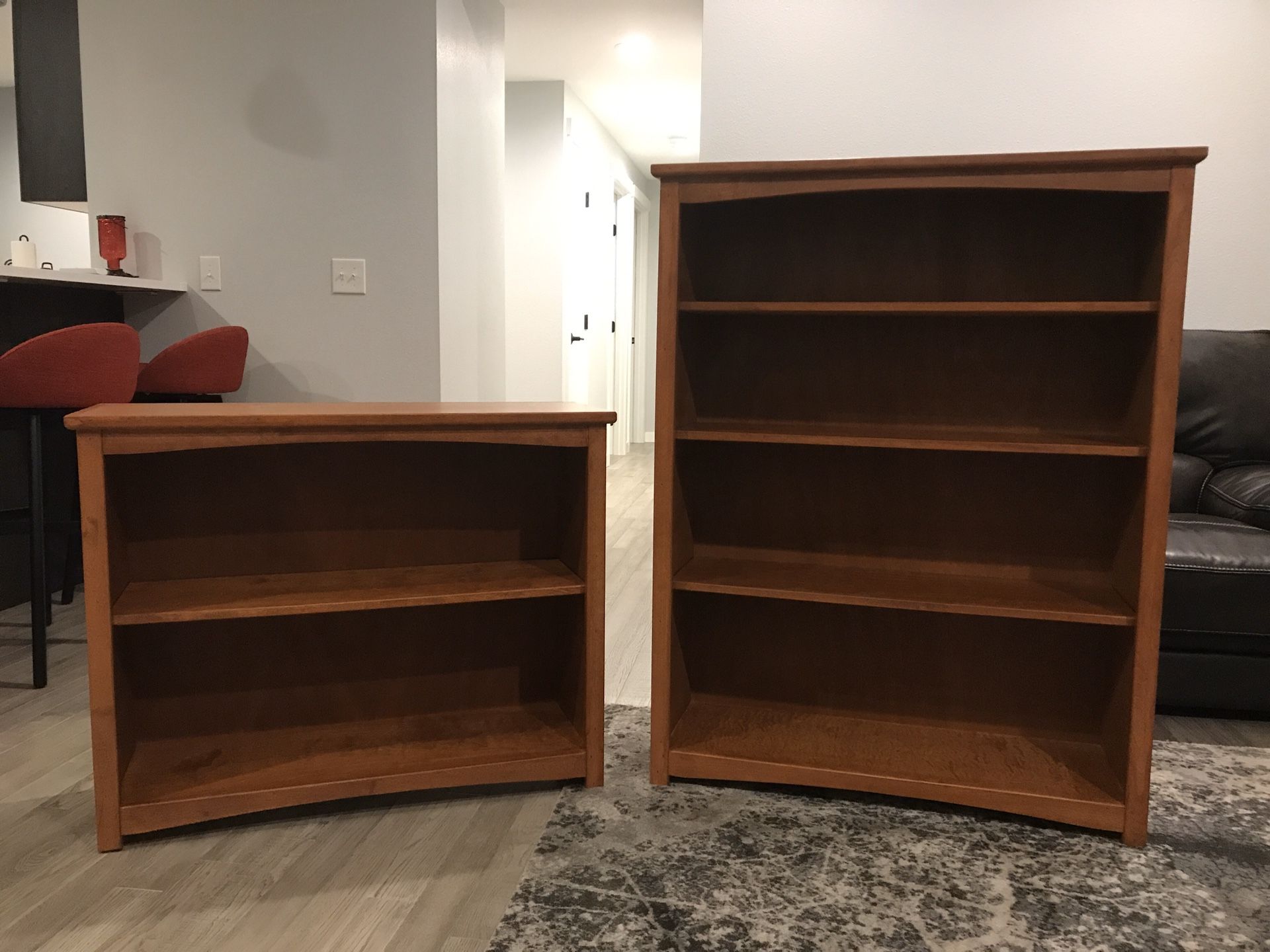 Oak book shelves (set of 2)