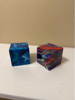 Colorful Magnetic Fidget Puzzle Cubes – Like New