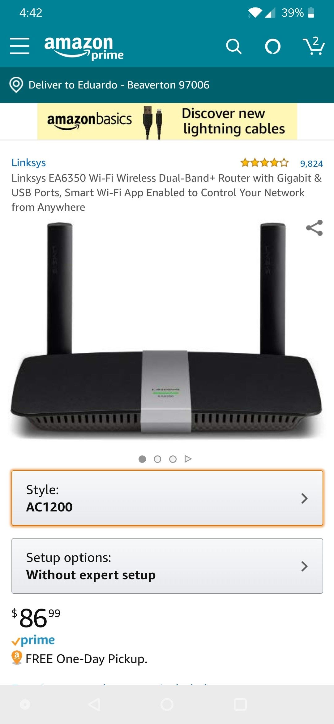 Linksys Dual-Band+ WIFI Router