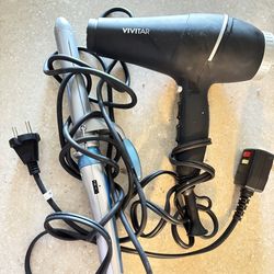 Hair Styling Duo - Vivitar Blow Dryer & Curling Iron