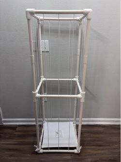Large Stuffed Animal Storage Zoo Organizer – PVC Plush Toy Holder (White)
