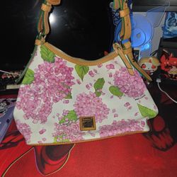 Dooney & Bourke Hydrangea Hobo Bag Shoulder Purse Gift Valentine's Birthday