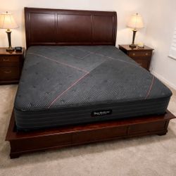 BeatyRest Black King Size Mattress 12” Thick Extra Firm – Direct from Factory, Sealed in Plastic Ready for Same-Day Pickup & Delivery Available