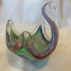 Murano Glass Swan Figurine 