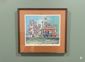 Fred Bonn Signed Limited Edition Print “Rainbow Diner” | 130/300 | Laguna Beach Artist 