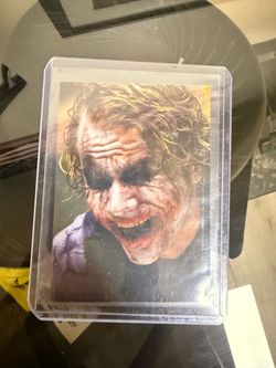 2008 PGM The Dark Knight Batman JOKER ROOKIE #77 Refractor Heath Ledger RC