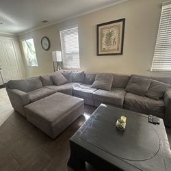 Large Grey Sofa Sectional