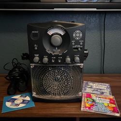 Karaoke Machine With 2 Mics, And 3 Discs