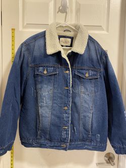 Denim Jean Jacket Woman Size L