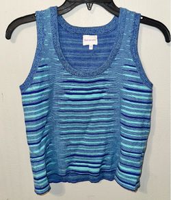 Blue Striped Top