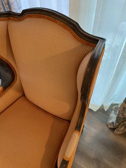 2 Armchairs Available Rate Fabric And Velvet With Piping 