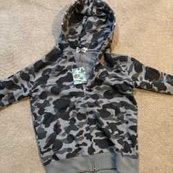 Gray Bape Hoodie